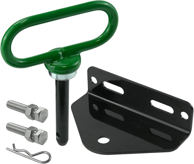 gradora Universal Towing Hitch Kit 3/4" Zero Turn Mower Hitch and 1/2" Magnetic Lawn Mower Trailer Hitch Pin (Combo Pack Green Black) - Image 1